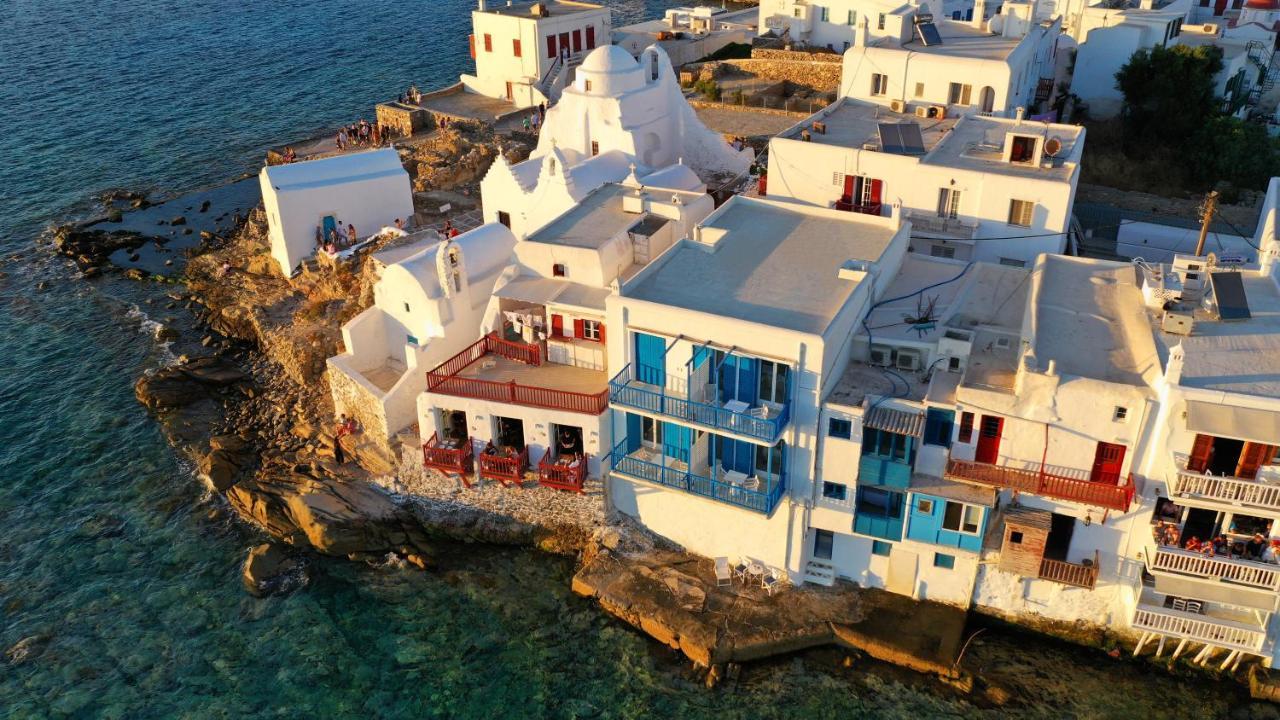 Mykonos Town ブルートピア スイーツ Bed & Breakfast エクステリア 写真