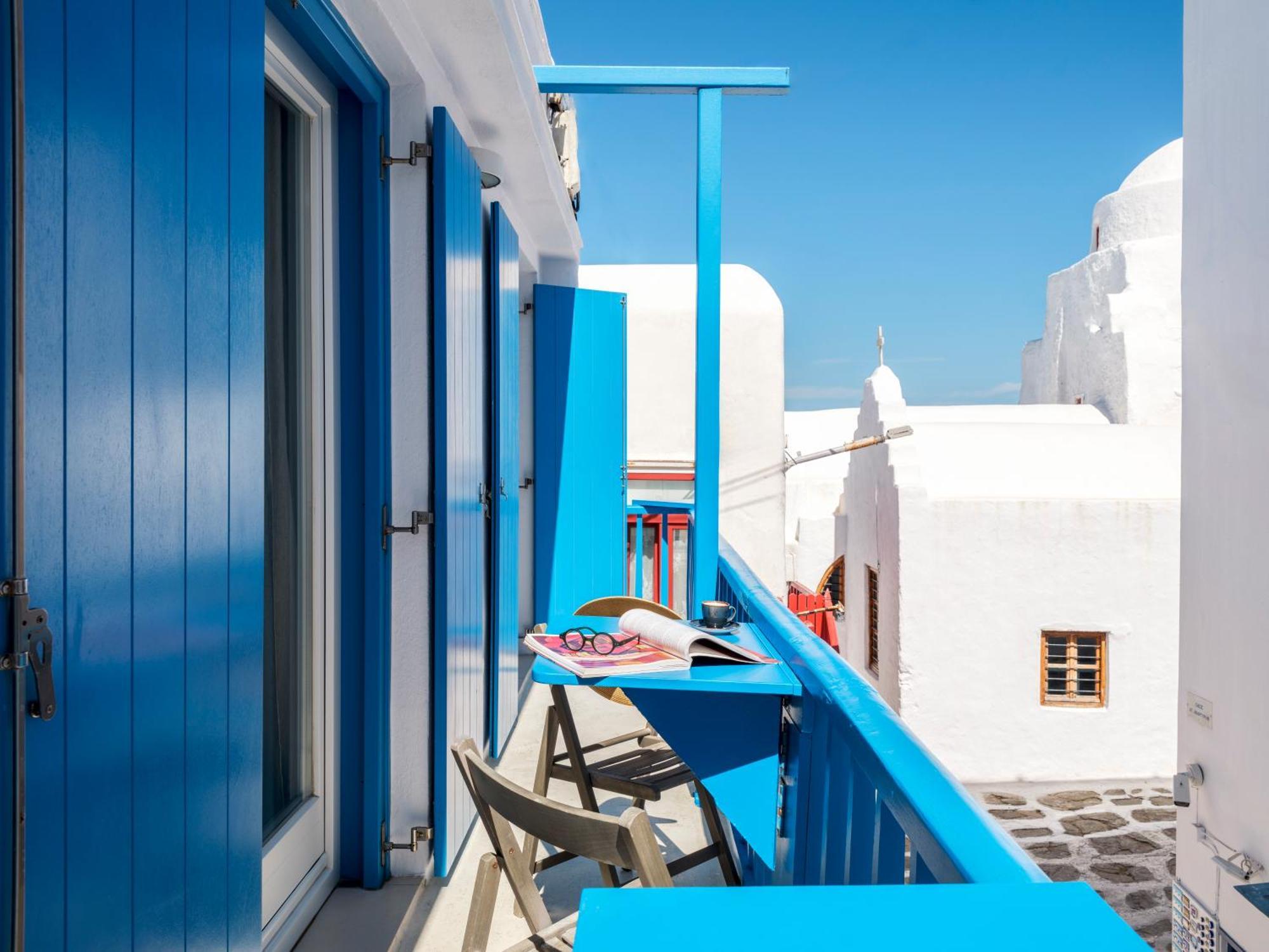 Mykonos Town ブルートピア スイーツ Bed & Breakfast エクステリア 写真